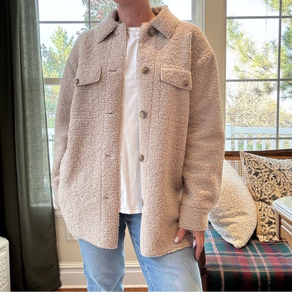 Joie Jackets & Blazers - Joie Teddy Bear SHerpa Oversized Shacket Size Small